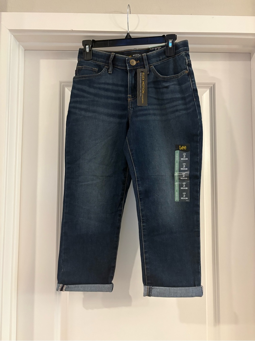 Lee Women's Dark Indigo Cropped Jeans